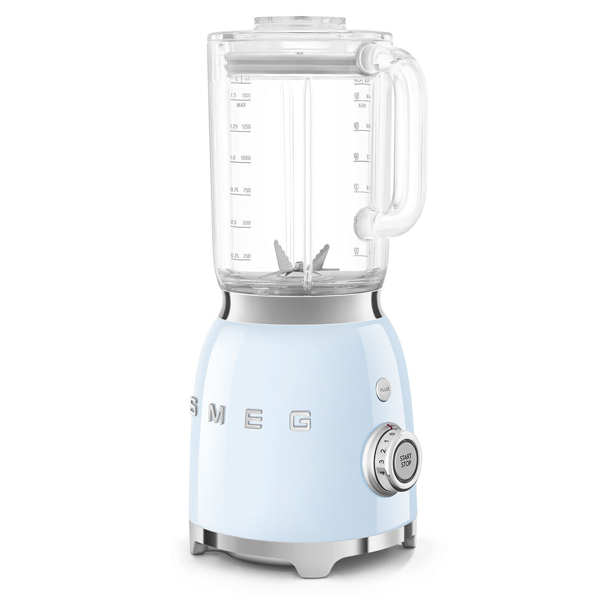 Smeg 50&#39;s Style 800W Tabletop Blender - Pastel Blue | BLF03PBUK from Smeg - DID Electrical