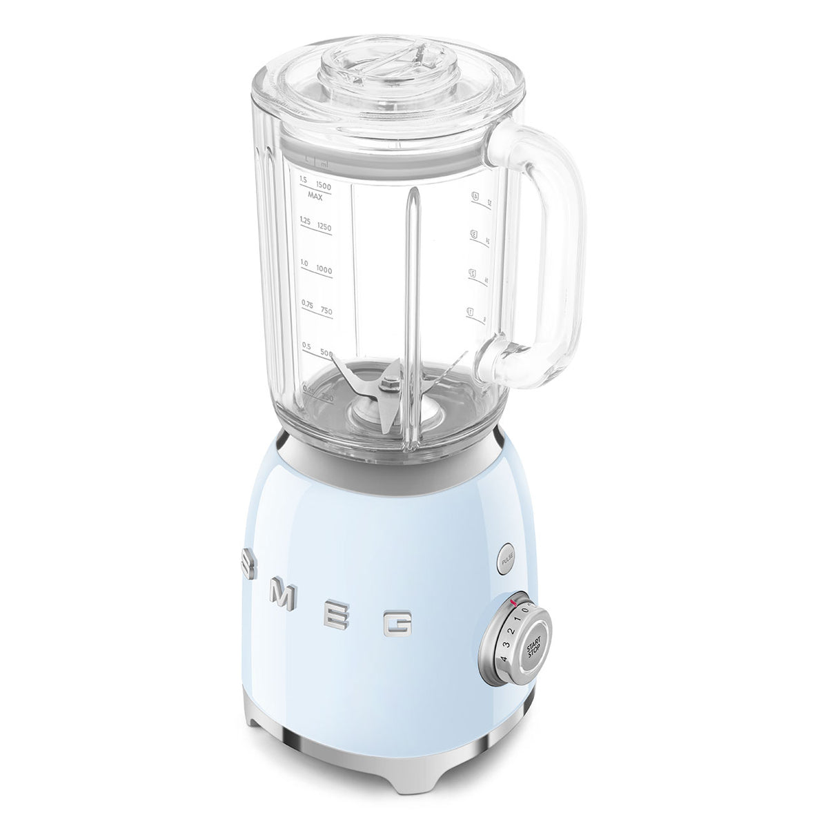 Smeg 50&#39;s Style 800W Tabletop Blender - Pastel Blue | BLF03PBUK from Smeg - DID Electrical