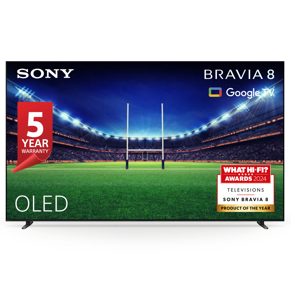 Sony Bravia 8 77" 4K Smart TV - Dark Silver | K77XR80PU from Sony - DID Electrical