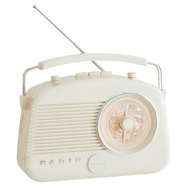 Steepletone Brighton FM/MW/LW Portable Retro Radio - Cream | BRIGHTONBGE from Steepletone - DID Electrical