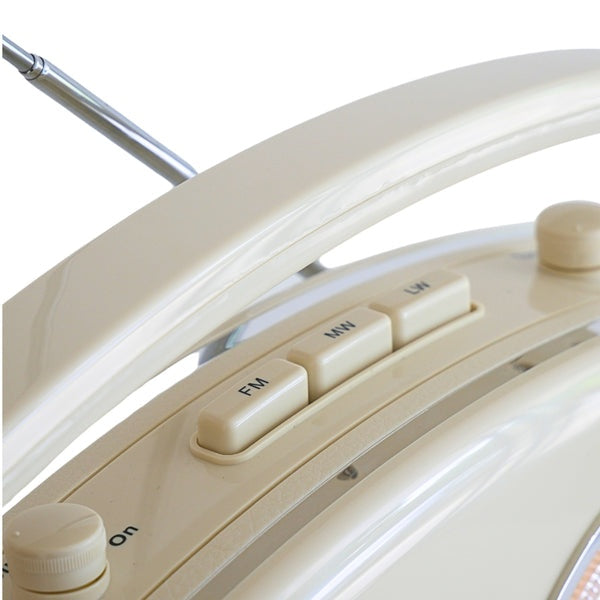 Steepletone Brighton FM/MW/LW Portable Retro Radio - Cream | BRIGHTONBGE from Steepletone - DID Electrical