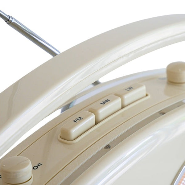 Steepletone Brighton FM/MW/LW Portable Retro Radio - Cream | BRIGHTONBGE from Steepletone - DID Electrical
