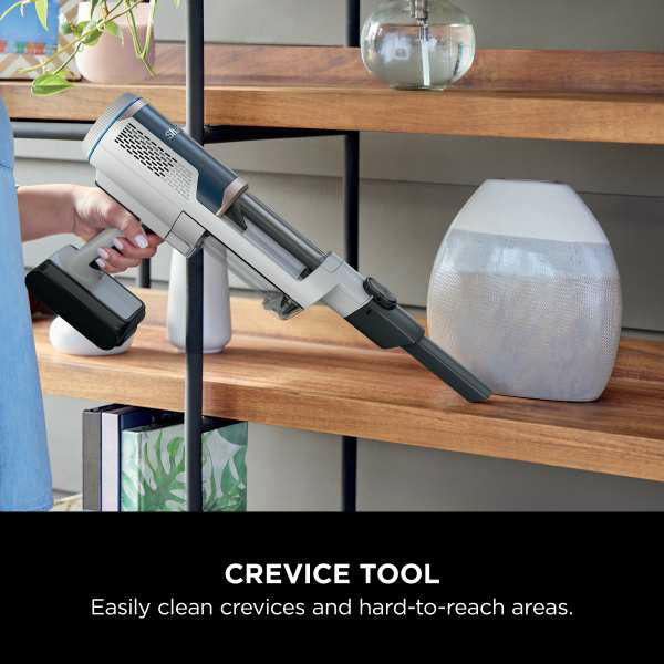 Shark Cordless Stick Vacuum Cleaner With Auto Empty System - White &amp; Blue | BU3521UK from Shark - DID Electrical