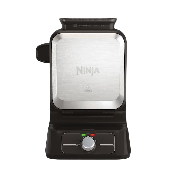 Ninja Belgian Waffle Maker - Black & Silver | BW1000UK