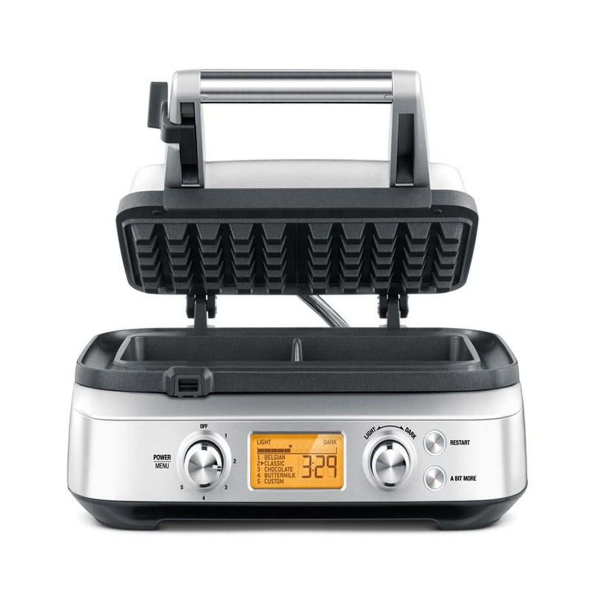 Sage The Smart Waffle Pro Waffle Maker - Brushed Stainless Steel | BWM620UK from Sage - DID Electrical