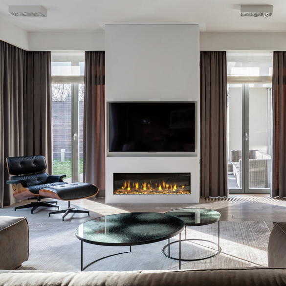 Dimplex Ignite Bold 60" Built-In Electric Fire - Black | BXLF1500