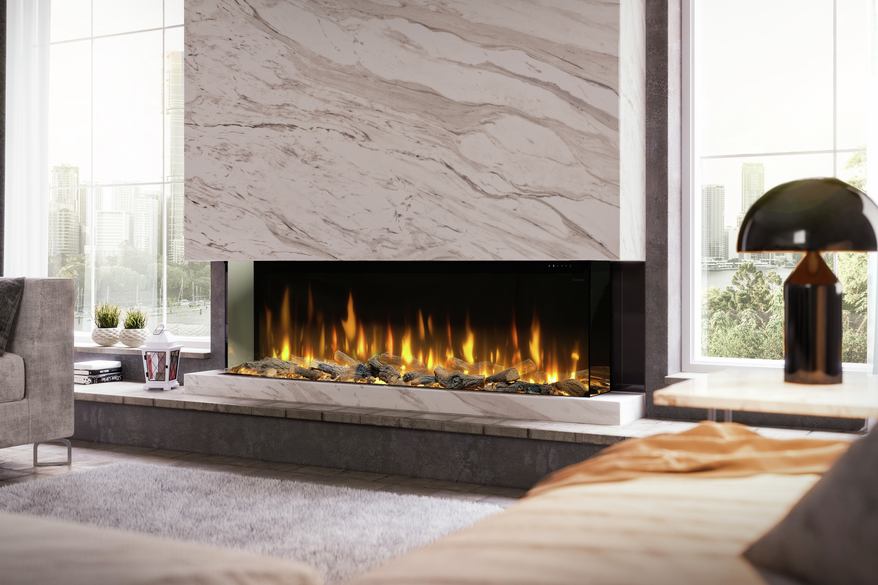 Dimplex Ignite Bold 74" Built-In Electric Fire - Black | BXLF1800