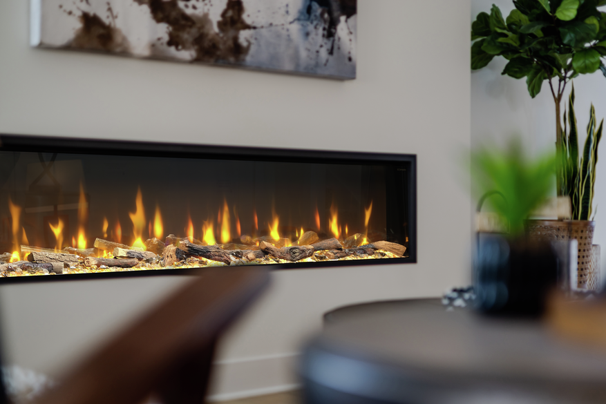 Dimplex Ignite Bold 74" Built-In Electric Fire - Black | BXLF1800