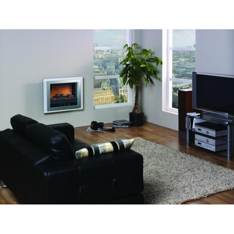 Dimplex Bizet Optiflame Wall Mounted Electric Fire - Grey | BZT20E from Dimplex - DID Electrical