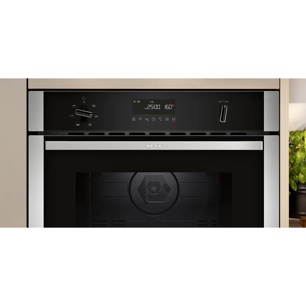 Neff N 50 Built-In Combi Microwave Oven with Hot Air - Stainless Steel | C1AMG84N1B from Neff - DID Electrical