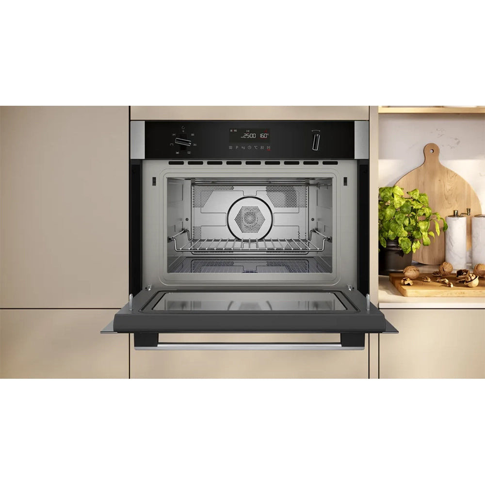 Neff N 50 Built-In Combi Microwave Oven with Hot Air - Stainless Steel | C1AMG84N1B from Neff - DID Electrical