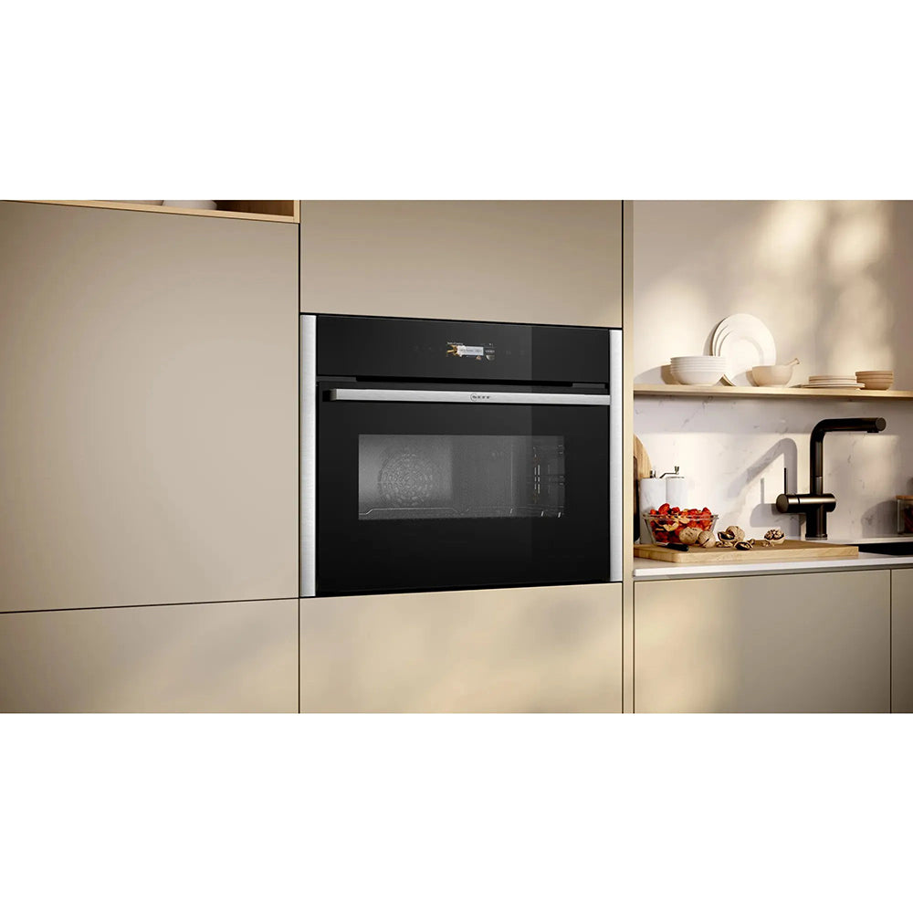 Neff N 70 Built-in 45L Compact Oven with Microwave Function - Stainless Steel | C24MR21N0B from Neff - DID Electrical