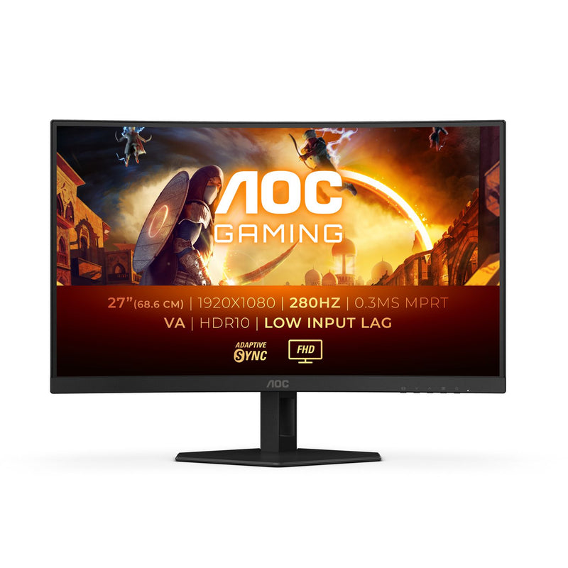 AOC 27" FHD Curved Monitor - Black | C27G4ZXE from AOC - DID Electrical