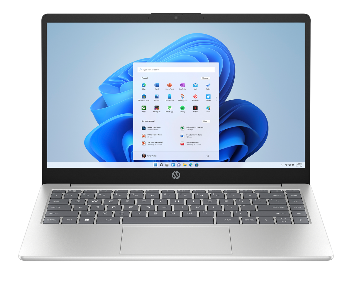 HP Intel Core i3 14" 8GB/128GB Laptop - Silver | C7DX6EAABU
