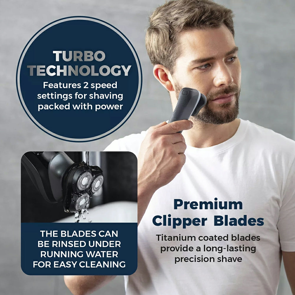 Carmen Professional IPX7 Rotary Shaver - Black | C81209 from Carmen - DID Electrical