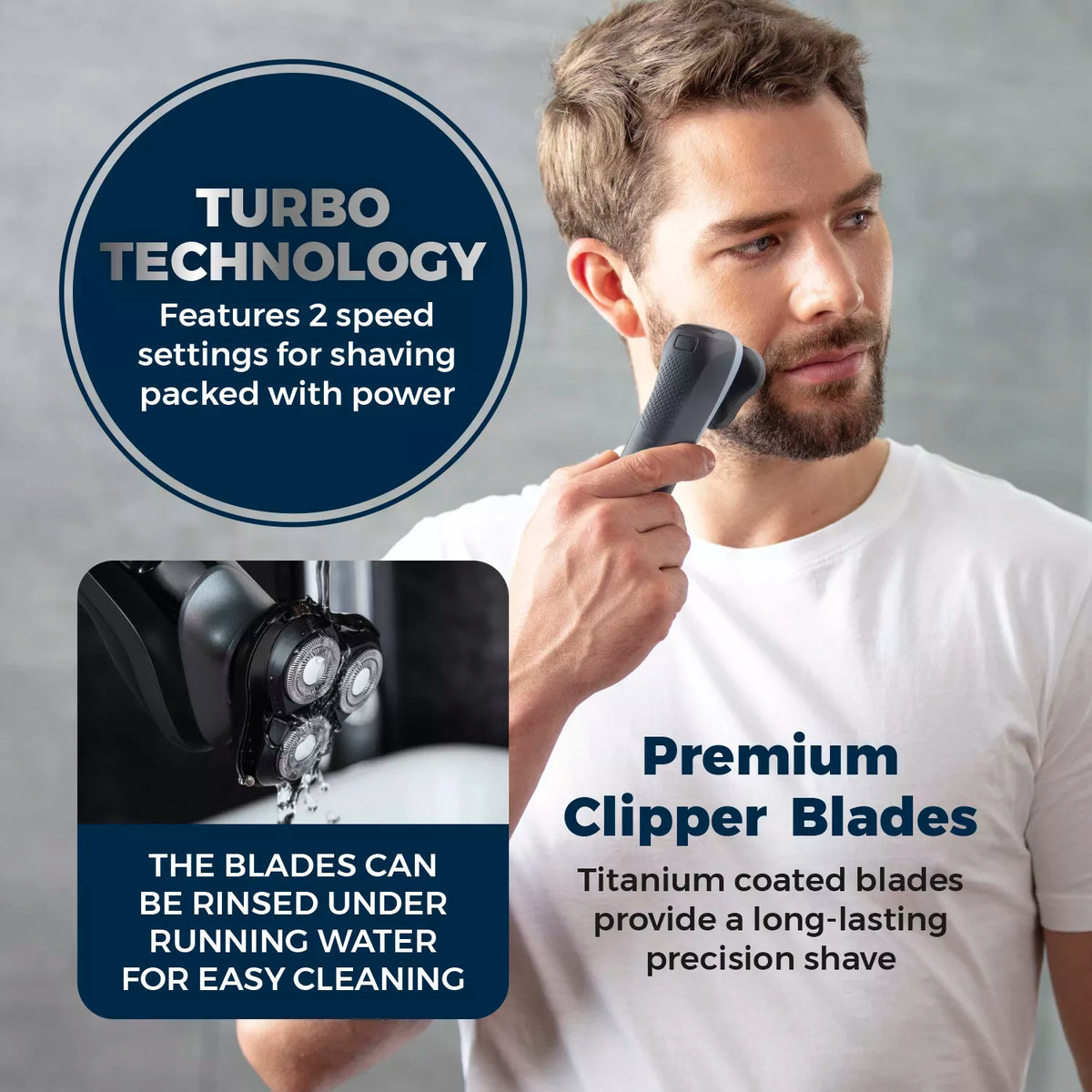Carmen Professional IPX7 Rotary Shaver - Black | C81209 from Carmen - DID Electrical