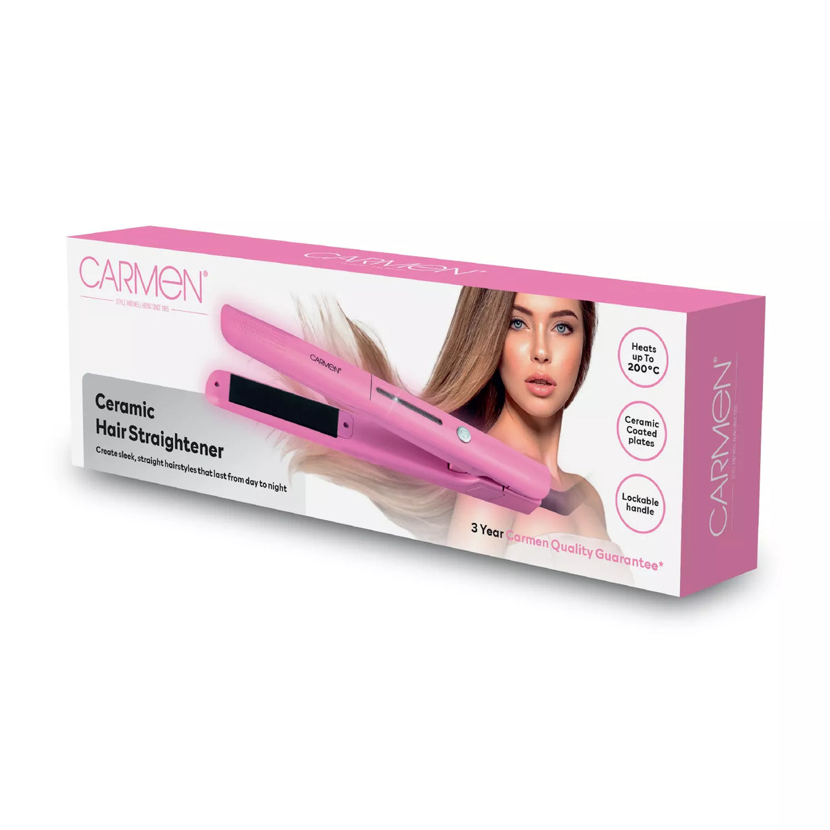 Carmen Hair Straightener - Pink | C81233PNK