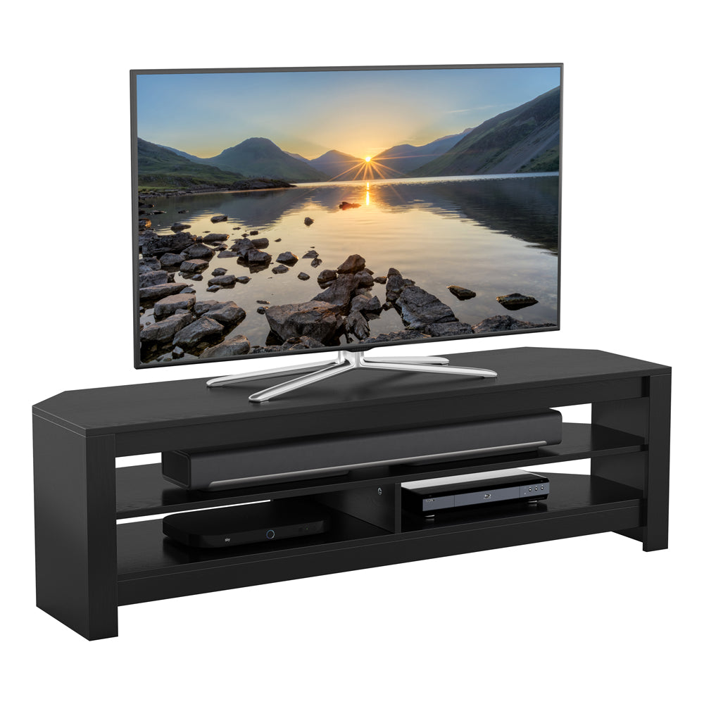 AVF Calibre TV Stand for 65" TV - Black Oak | CA140BO from AVF - DID Electrical