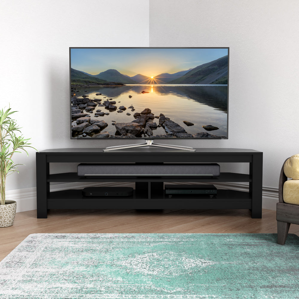 AVF Calibre TV Stand for 65" TV - Black Oak | CA140BO from AVF - DID Electrical