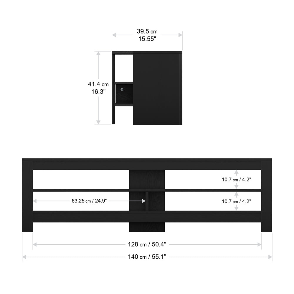 AVF Calibre TV Stand for 65&quot; TV - Black Oak | CA140BO from AVF - DID Electrical