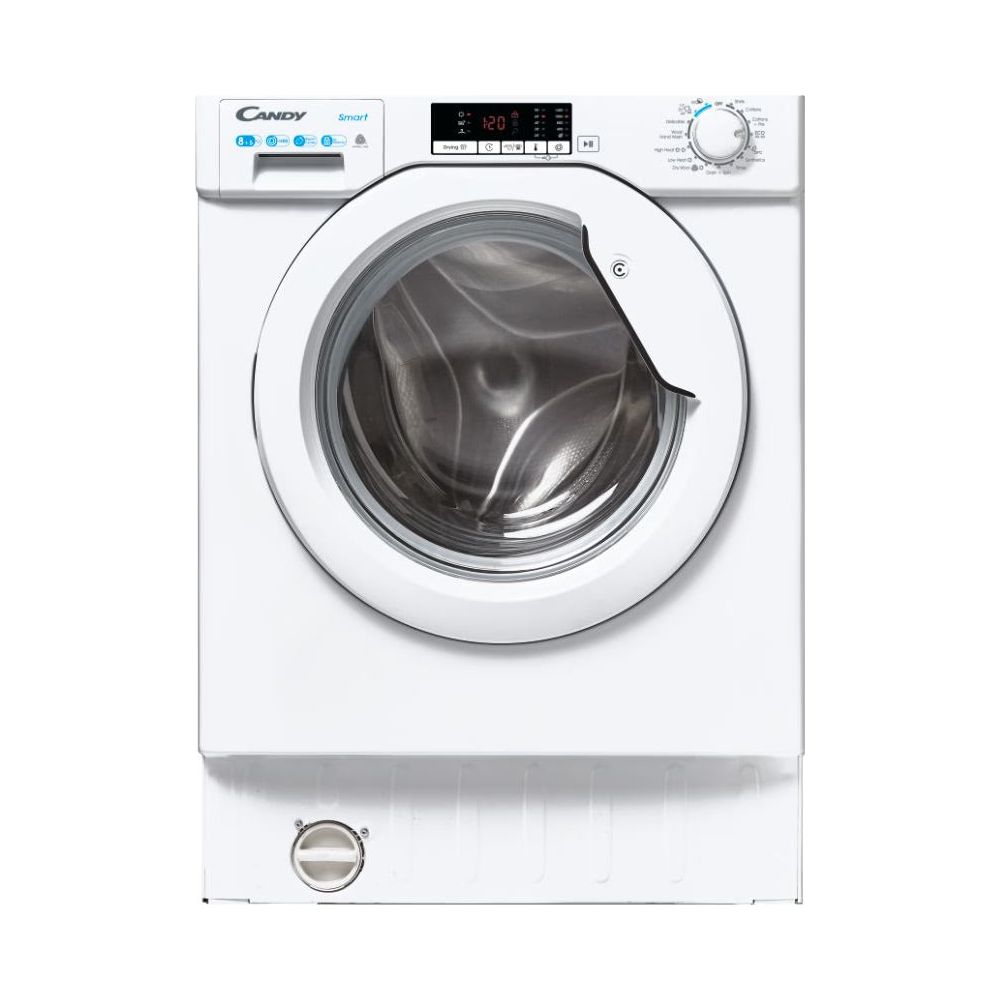 Candy 8/5KG 1400 Spin Built-In Washer Dryer - White | CBD485D2E180 from Candy - DID Electrical