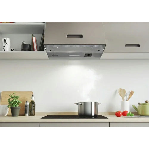 Candy 60CM Cooker Hood - Silver | CBP612/4GR/1 from Candy - DID Electrical