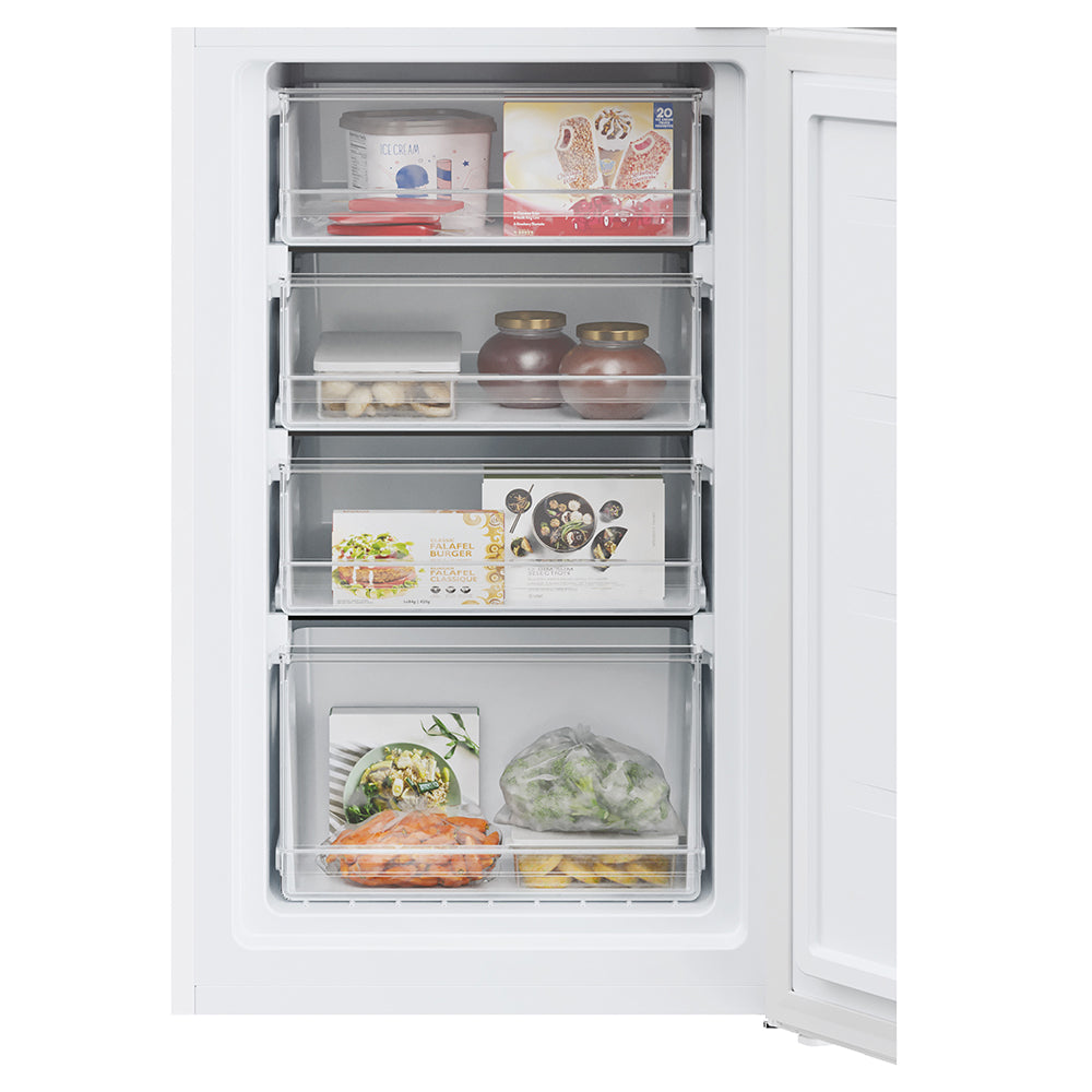 Candy 252L Low Frost Freestanding Fridge Freezer - White | CCT3L157EWK-1