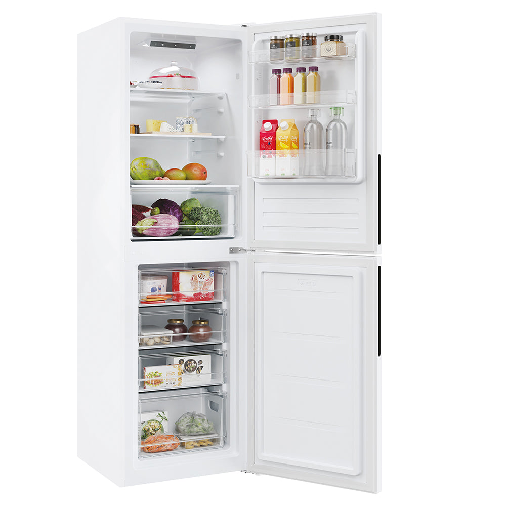 Candy 252L Low Frost Freestanding Fridge Freezer - White | CCT3L157EWK-1