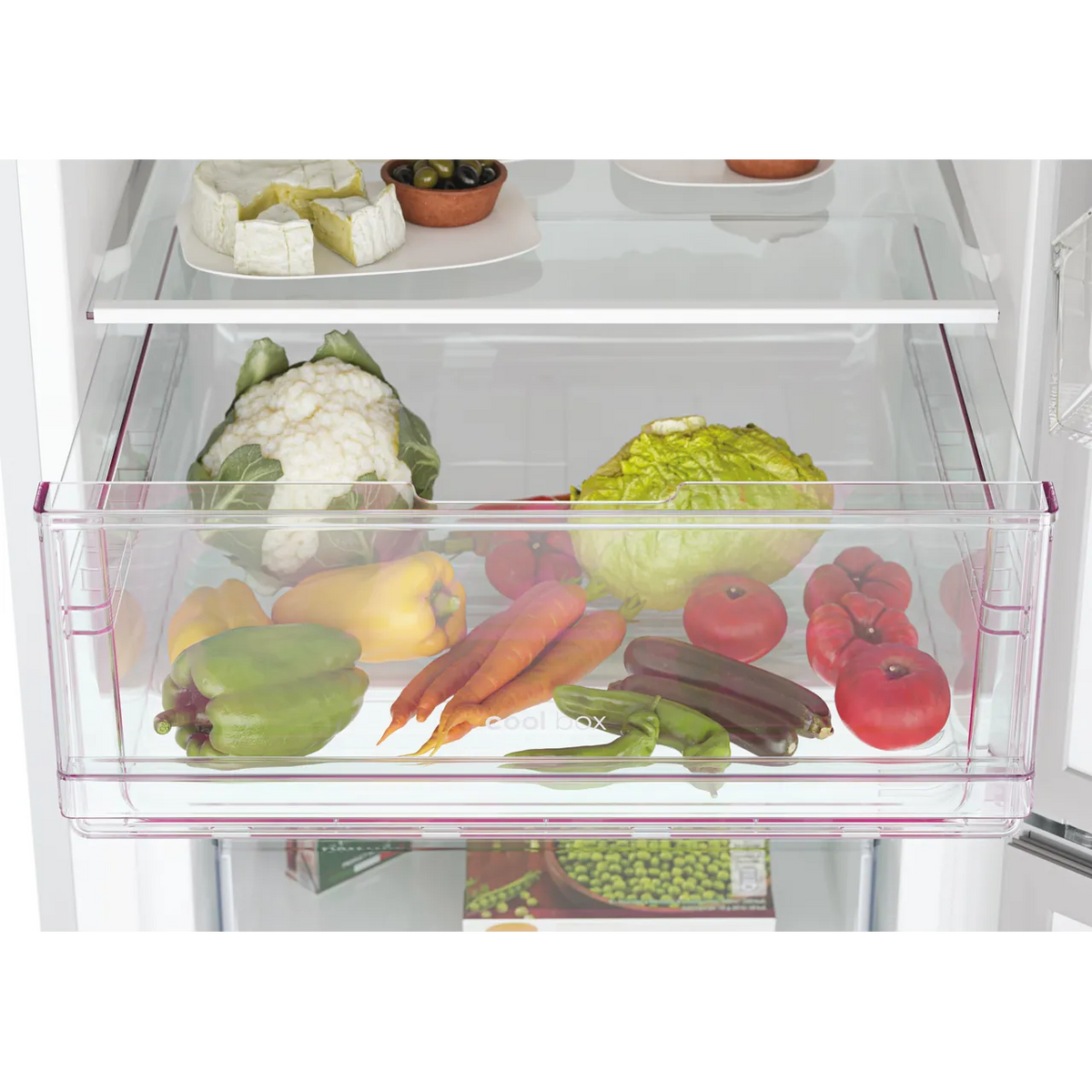Candy 246L Low Frost Freestanding Fridge Freezer - White | CCT3L157EWWK-1