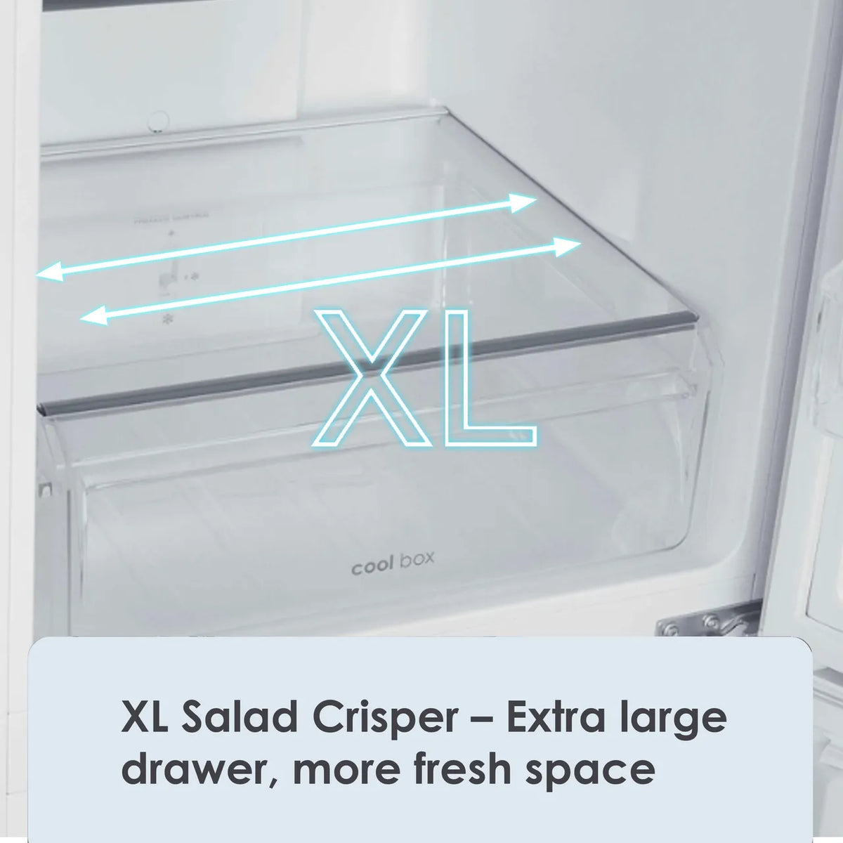 Candy 246L Low Frost Freestanding Fridge Freezer - White | CCT3L157EWWK-1