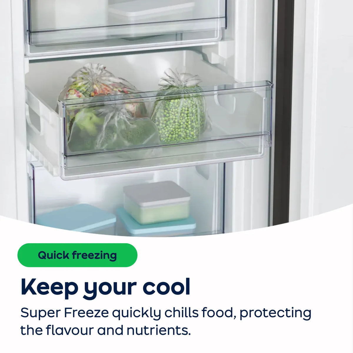 Candy 246L Low Frost Freestanding Fridge Freezer - White | CCT3L157EWWK-1