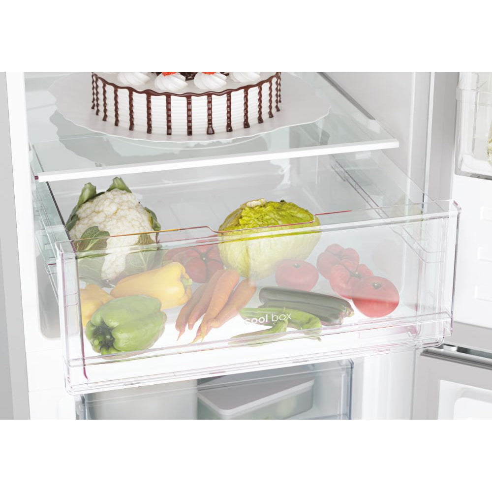 Candy 252L Low Frost Freestanding Fridge Freezer - Silver | CCT3L517ESK-1  from Candy - DID Electrical