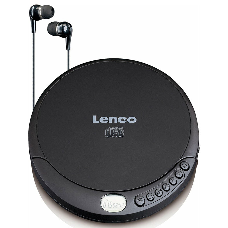 Lenco Portable CD Player with Charge Function - Black | CD010 from Lenco - DID Electrical