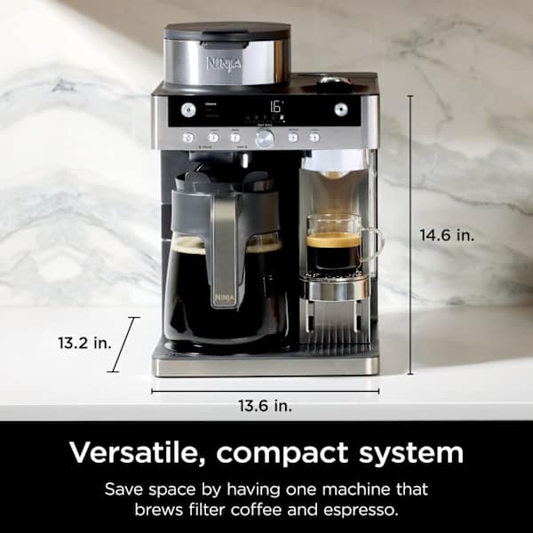 Ninja Prestige Dualbrew System Coffee Maker and Espresso Capsule Machine - Black | CFN802UK from Ninja - DID Electrical