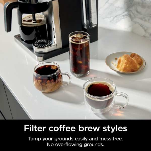 Ninja Prestige Dualbrew System Coffee Maker and Espresso Capsule Machine - Black | CFN802UK from Ninja - DID Electrical