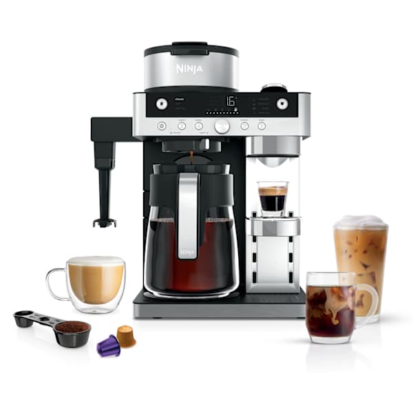 Ninja Prestige Dualbrew System Coffee Maker and Espresso Capsule Machine - Black | CFN802UK from Ninja - DID Electrical