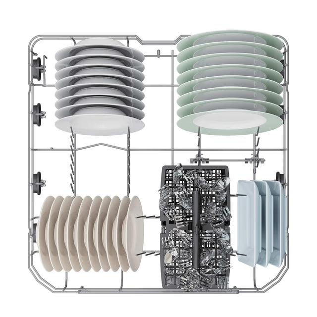 Candy Rapidò 60CM Freestanding Standard Dishwasher - White | CFP 4D9F0W-80