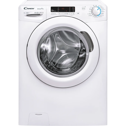 Candy Smart Pro 10KG 1200RPM Freestanding Washing Machine - White | CH2103DW4/1-80