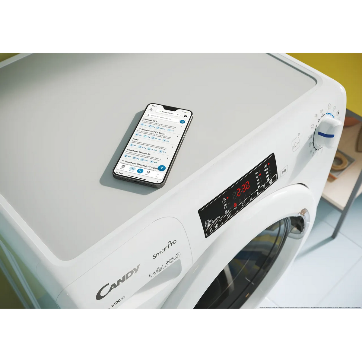 Candy 8KG 1200RPM Freestanding Washing Machine - White | CH283DW4/1-80 from Candy - DID Electrical