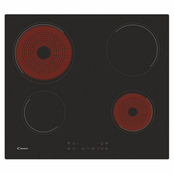 Candy 60cm 4 Zone Built-In Ceramic Hob - Black | CH64CCB from Candy - DID Electrical