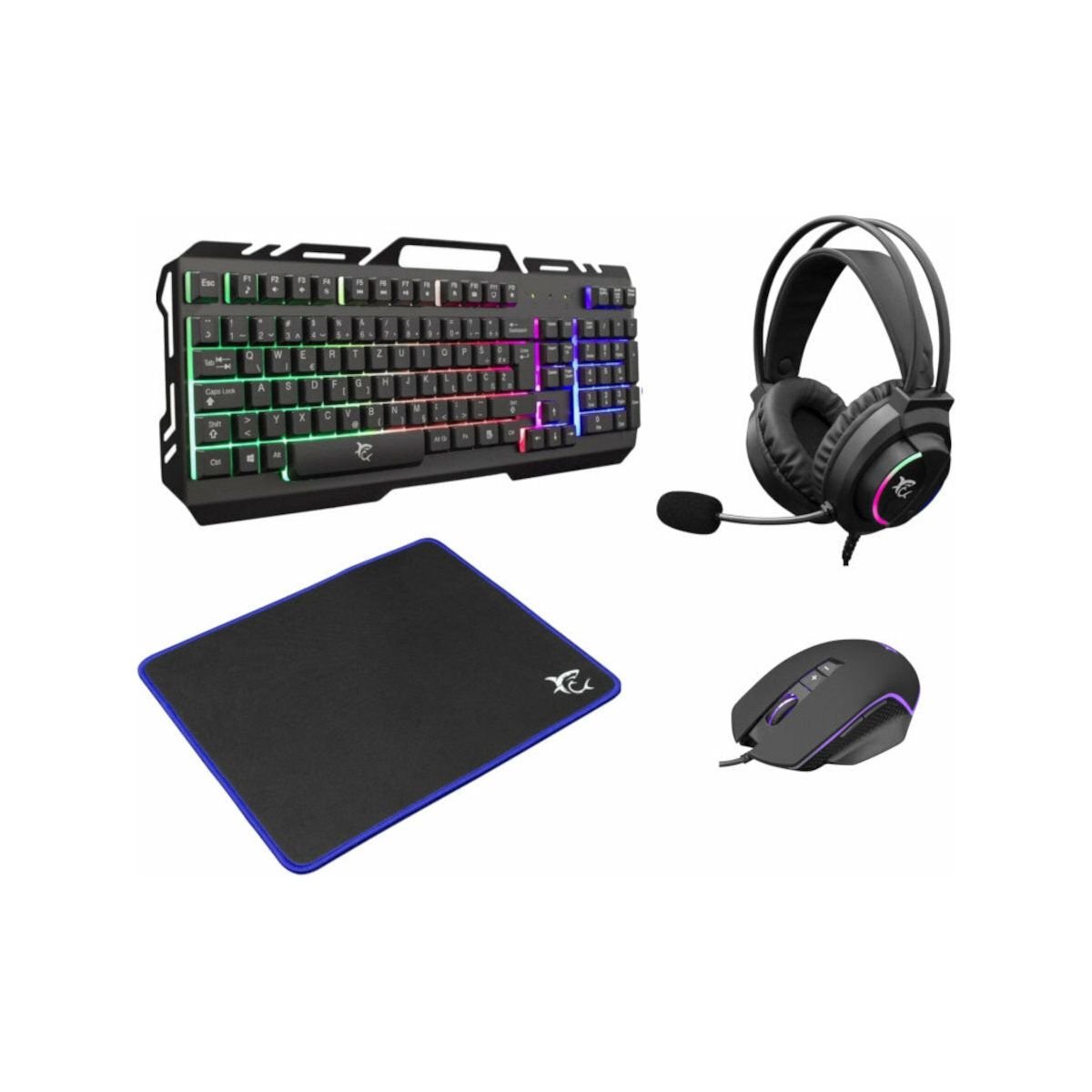 White Shark GC-4103 Cheyenne 4 in 1 Gaming Combo Set - Black | CHEYENNE from White Shark - DID Electrical