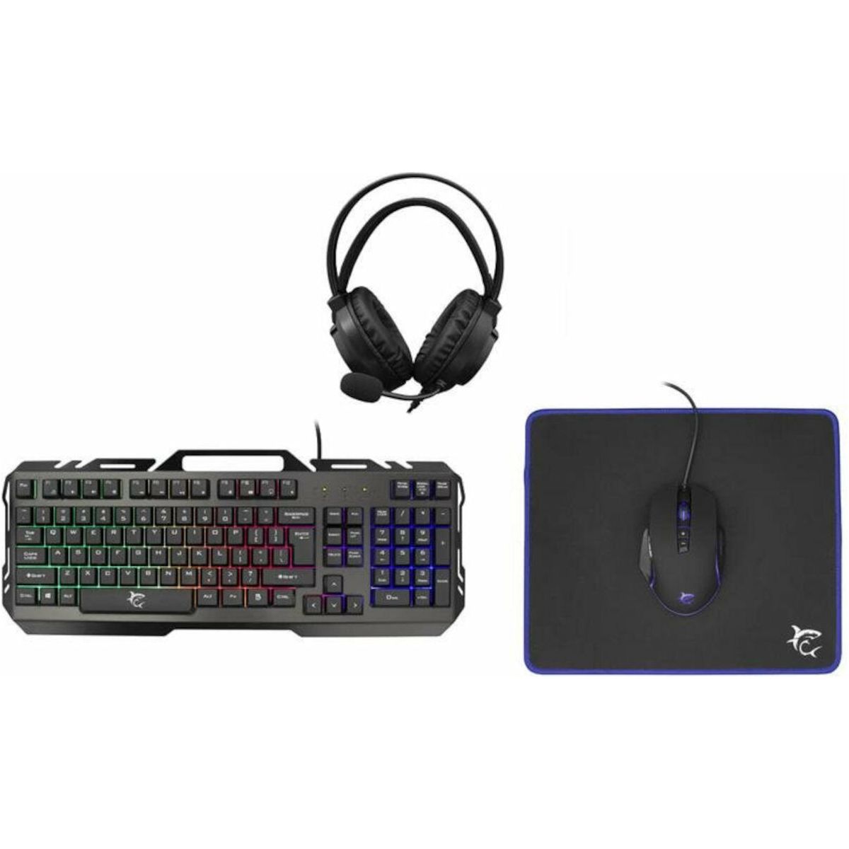 White Shark GC-4103 Cheyenne 4 in 1 Gaming Combo Set - Black | CHEYENNE from White Shark - DID Electrical