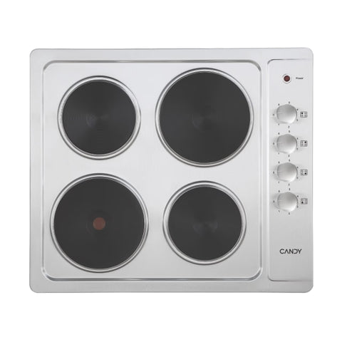 Candy 60CM 4 Zone Hot Plate Hob - Stainless Steel | CLE64KX