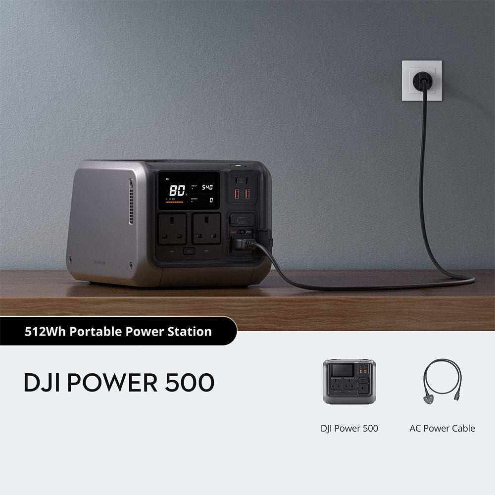 DJI Power 500 Portable Power Station - Black | CP.DY.00000069.01 from DJI - DID Electrical