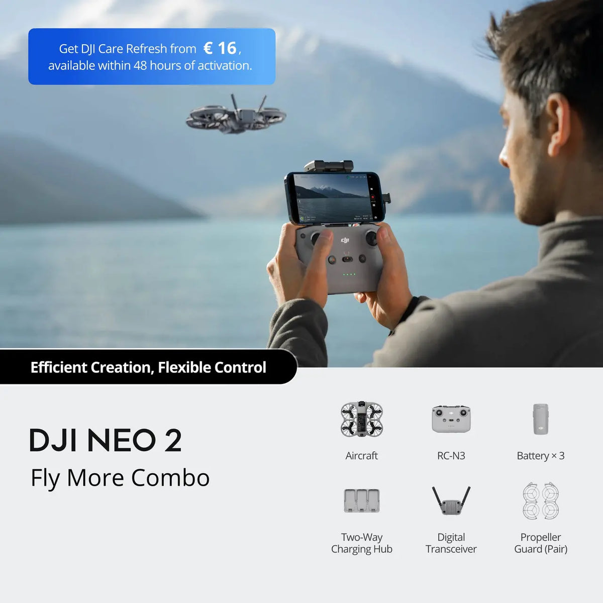 DJI Neo 2 Drone Fly More Combo | CP.FP.00000272.01