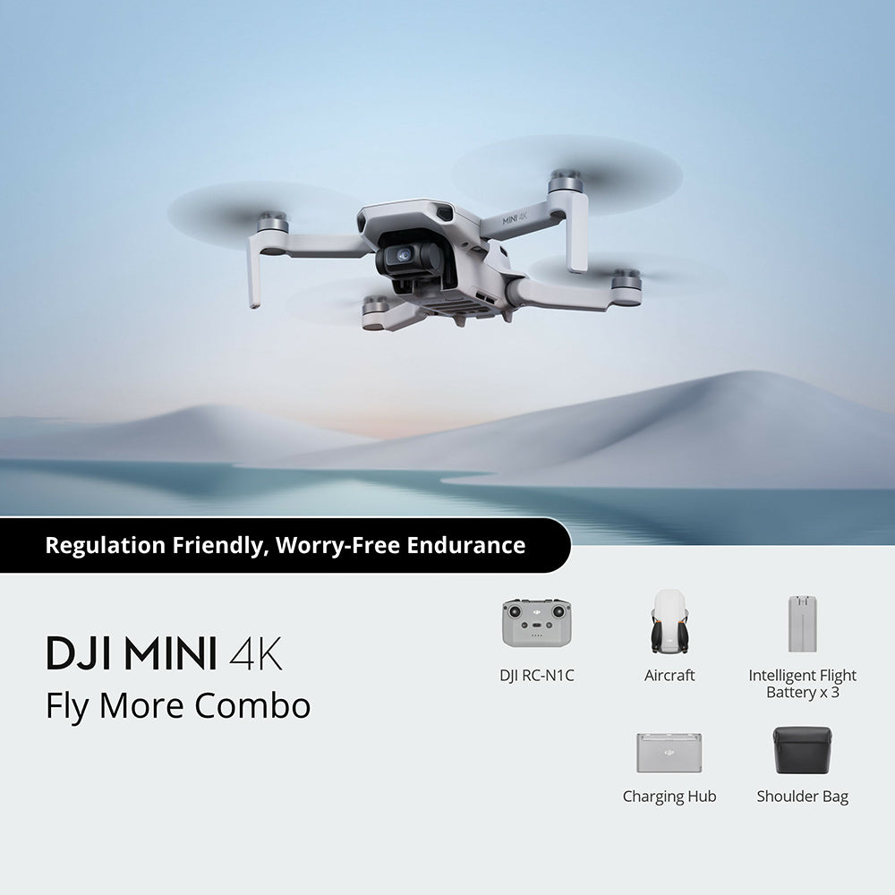 DJI Mini 4K Fly More Combo Drone - White | CP.MA.00000797.01 from DJI - DID Electrical