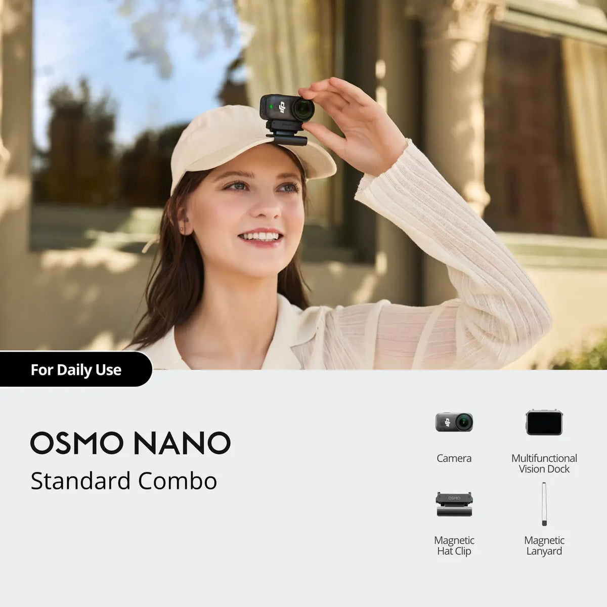 DJI Osmo Nano Action Camera Standard Combo - Black | CP.OS.00000460.02