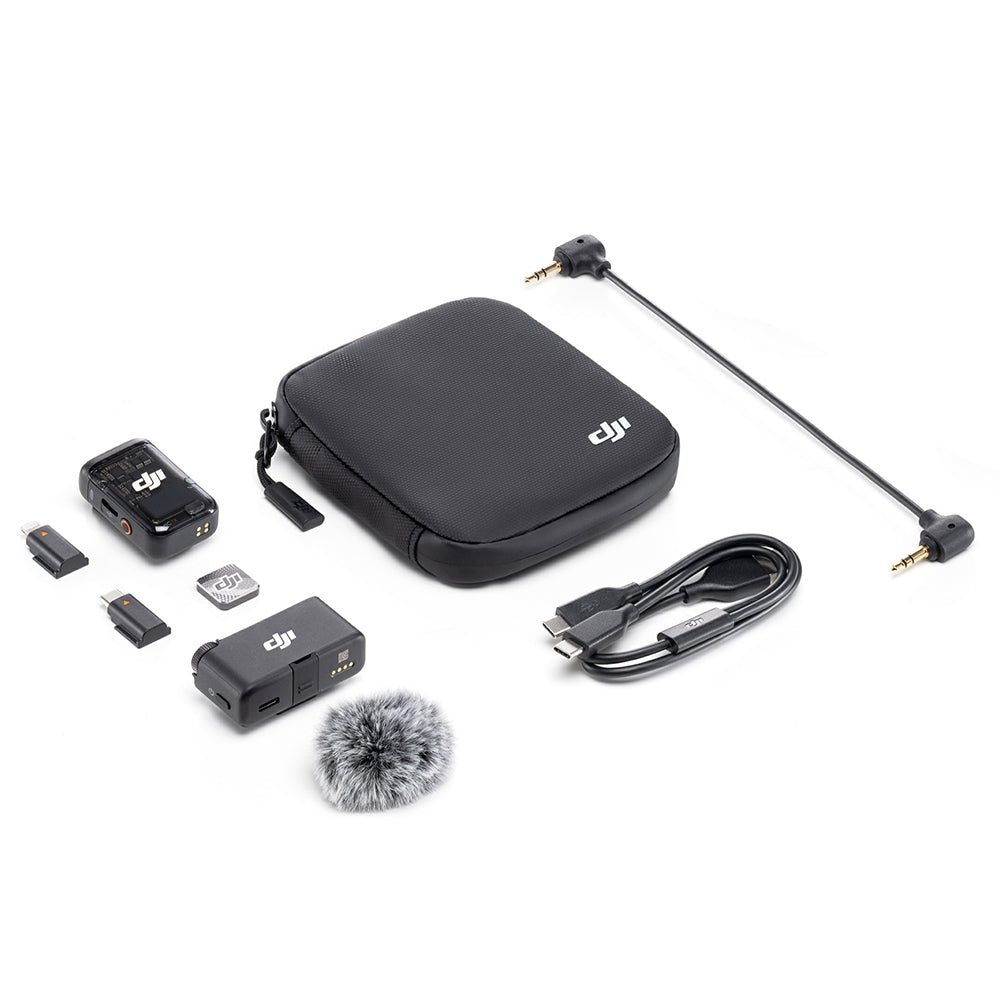 DJI Mic 2 (1 TX + 1 RX) Microphone - Black | CP.RN.00000326.02 from DJI - DID Electrical