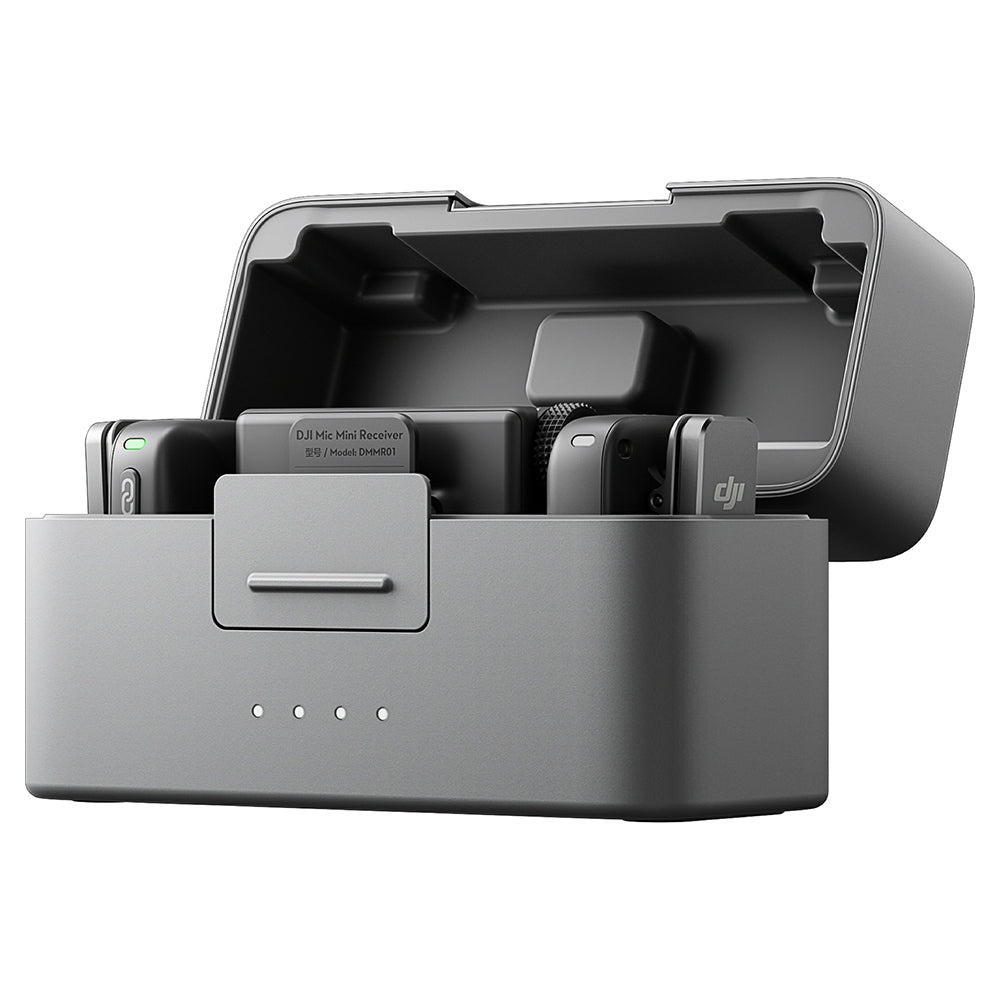 DJI Mic Mini (2 TX + 1 RX + Charging Case) Microphone - Infinity Black | CP.RN.00000433.01 from DJI - DID Electrical