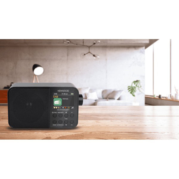 Kenwood DAB+ Portable Radio - Black | CRM30DABB from Kenwood - DID Electrical